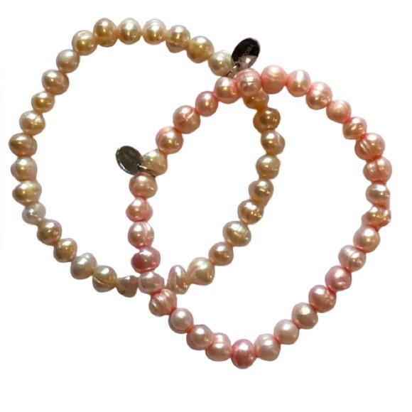 NIB 2 Tocara Betsy Freshwater Pearl Pink Bracelets - Picture 5 of 9